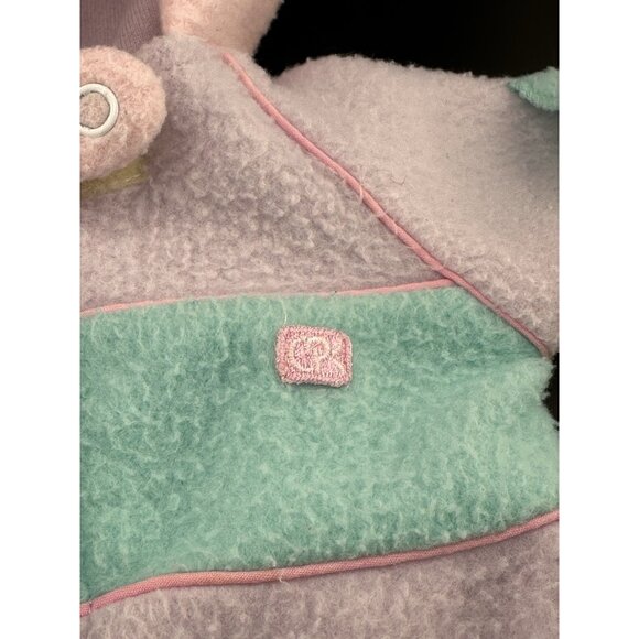 Cabbage Patch Kids Beans Bottom Babies Fleece Sleep Sack Purple 1980s Vtg Coleco - Picture 2 of 11